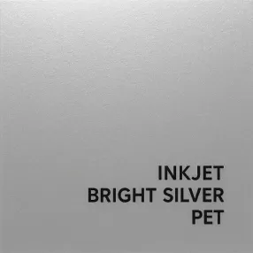 Inkjet Bright Silver PET — Premium metaalachtig label voor high-impact branding