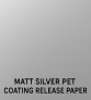 Matt zilver PET-coating